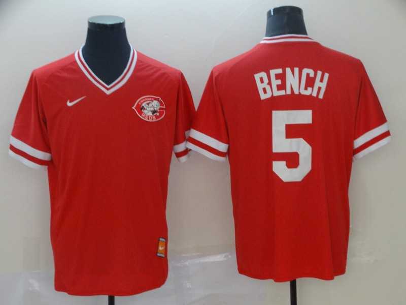Reds 5 Johnny Bench Red Throwback Jerseys,We sell and wholesale Reds 5 Johnny Bench Red Throwback Jerseys on line form chian!